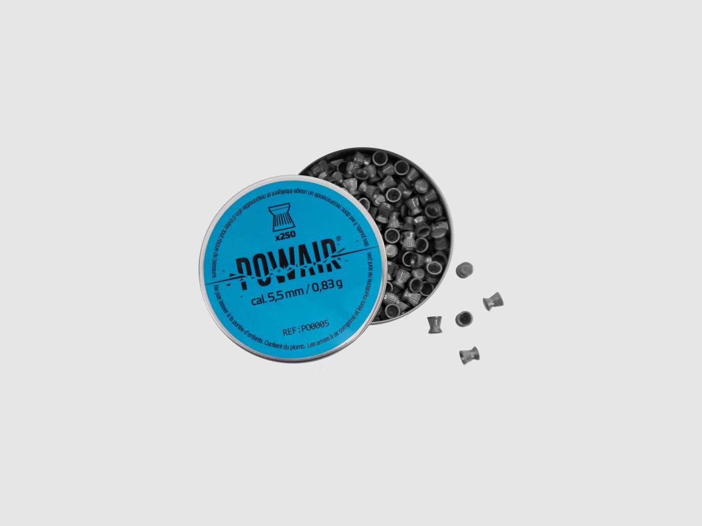 Plombs Powair plats 5.5mm x250, image 2 sur 2