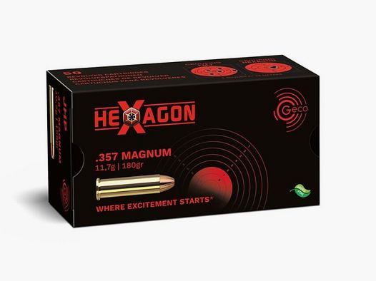 GECO .357 Magnum Hexagon 11,7g/180gr - 50 cartuchos
