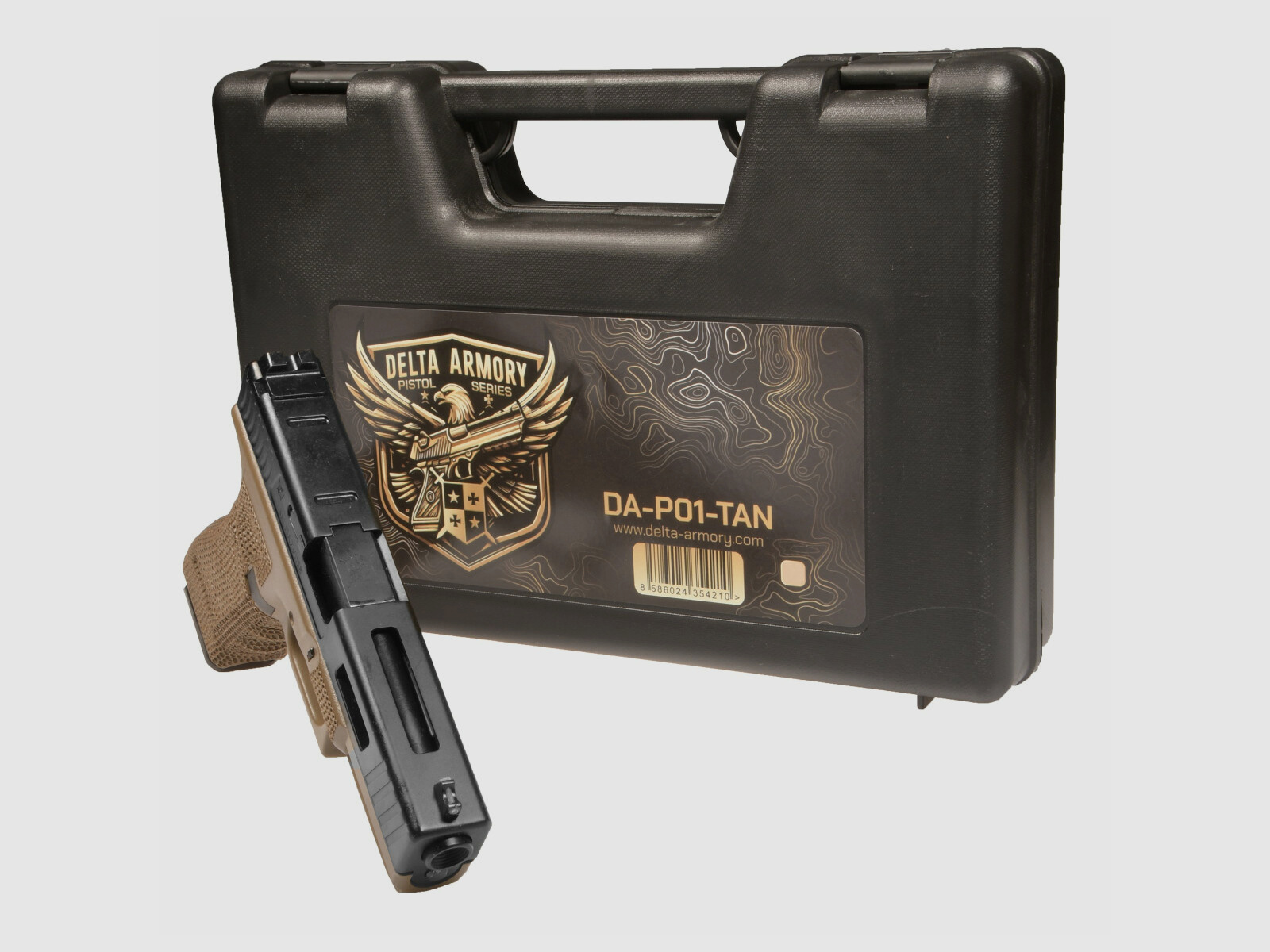 P01 GBB Airsoft Pistole in TAN | Delta Armory