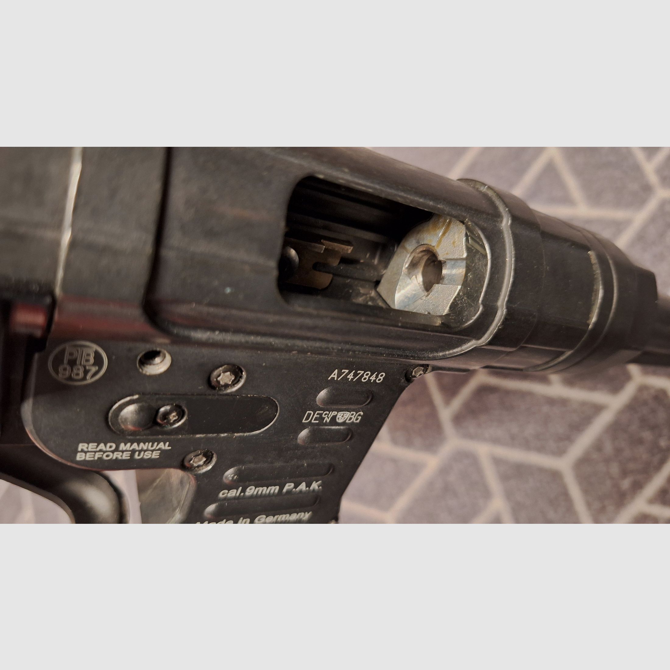 MP40 G.S.G. Pistola ametralladora de fogueo 9 mm P.A.K.