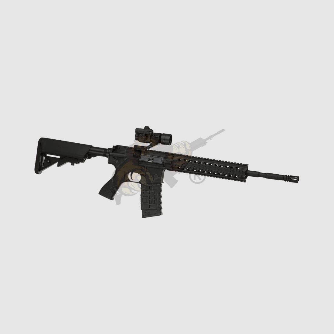 G&G CM16 R8 Schwarz mit Red Dot S-AEG Airsoft Gewehr frei ab 18 Jahren