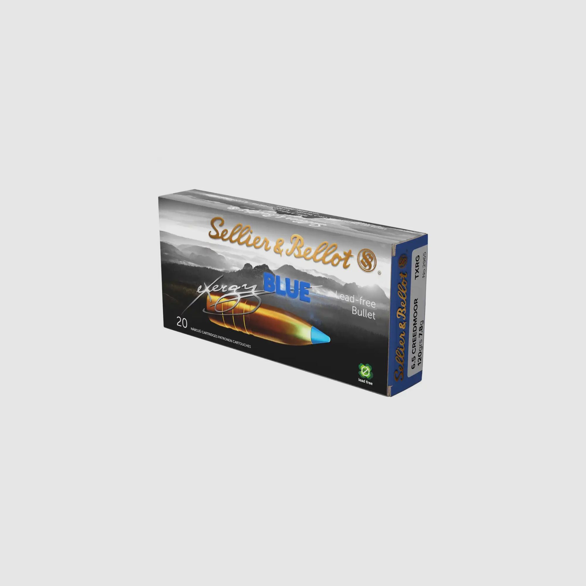 S&B Sellier & Bellot 6.5 Creedmoor TXRG blue 7.8g 120gr lead-free