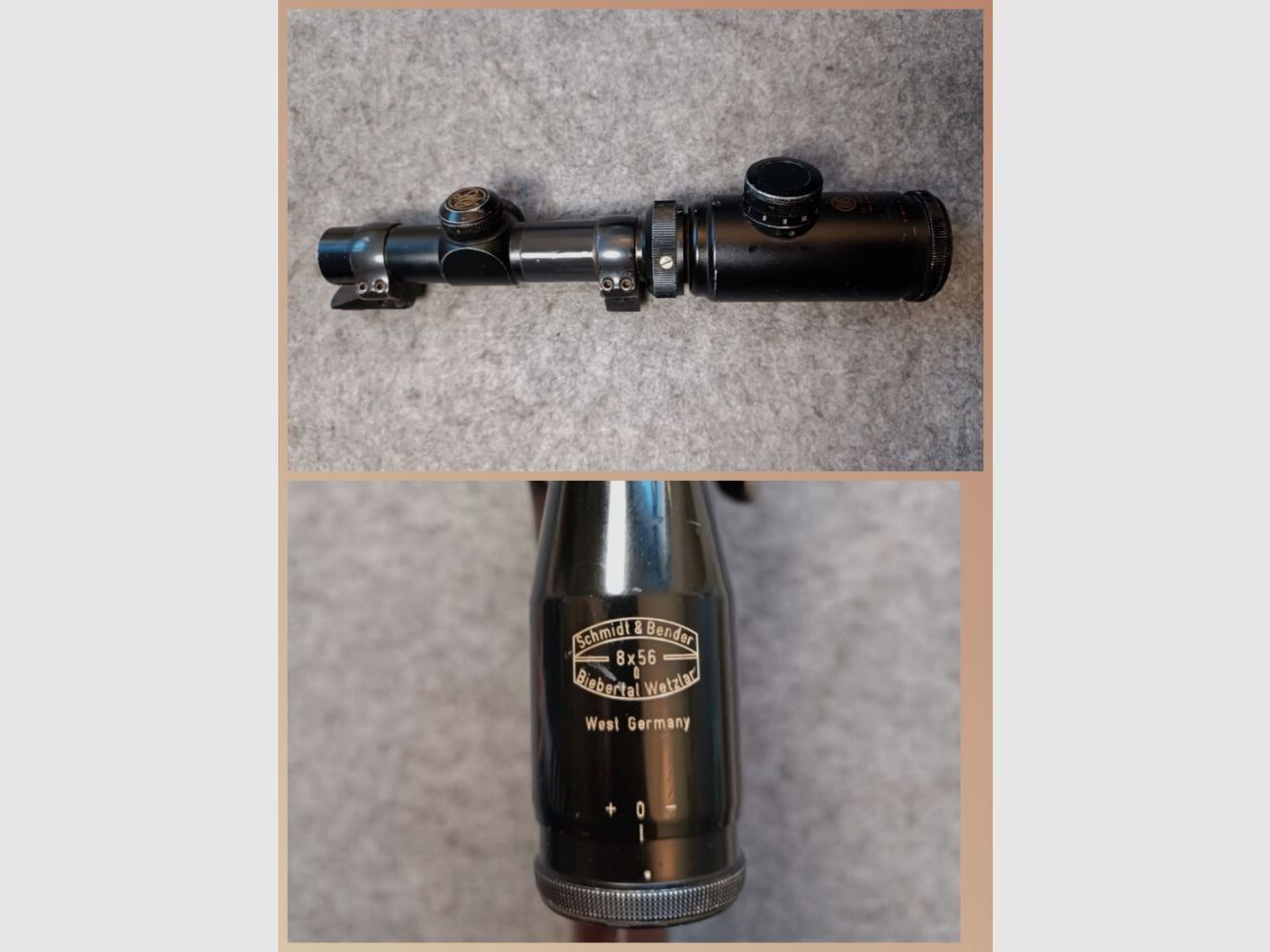 Frankonia Würzburg 98er Stutzen with two scopes + manual safety + set trigger