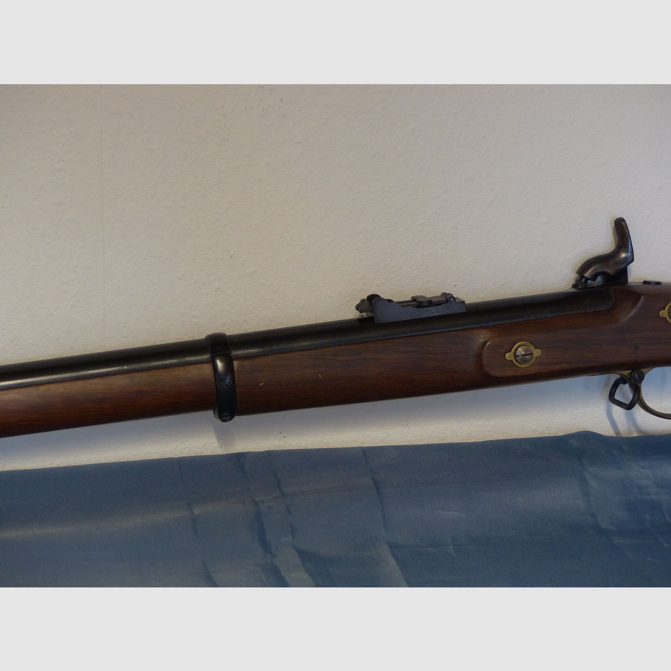 Vorderlader Perkussion Enfield Gewehr 1853 3 Band Büchse Armi San Paolo Brescia Italien Cal. .58 vintage