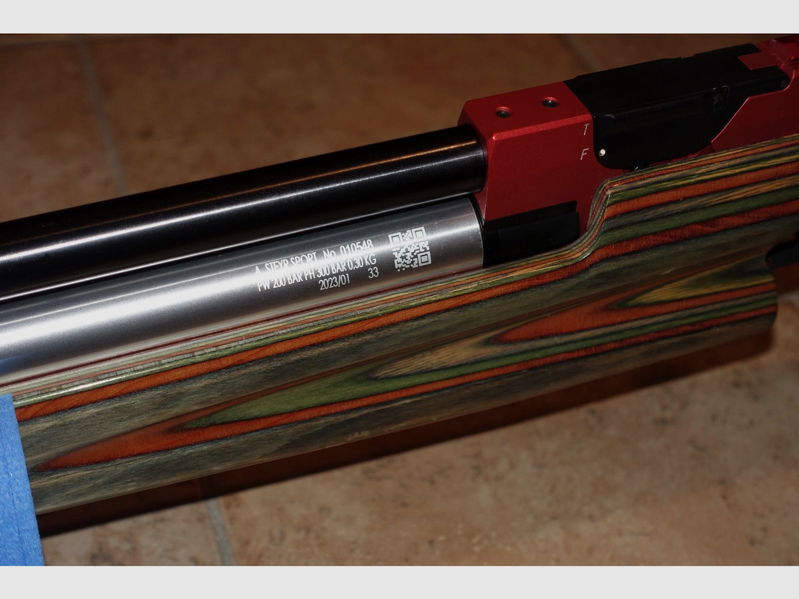 Steyr Match Pressluft LG-10P Stabilisator + Kartusche TÜV 2033 + Tasche