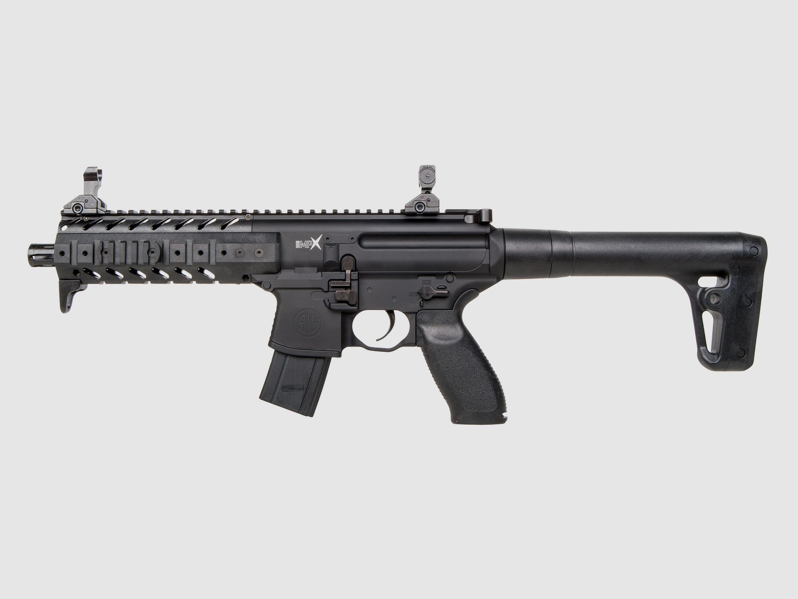 SIG SAUER MPX Schwarz 4,5mm - Druckluft Co2 Non BlowBack