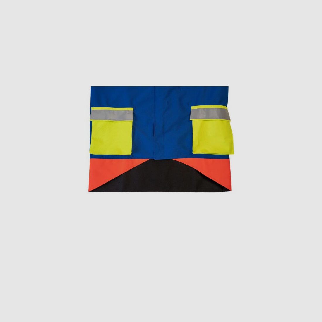 Kruedener Hundeführer-/ Durchgehjacke warnrot/blau/gelb