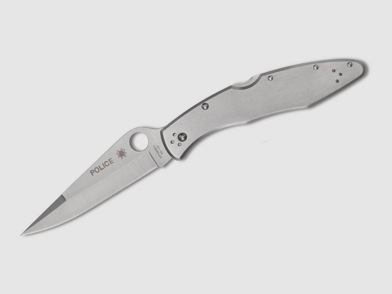 Spyderco Police Pocket Knife made of Stainless Steel