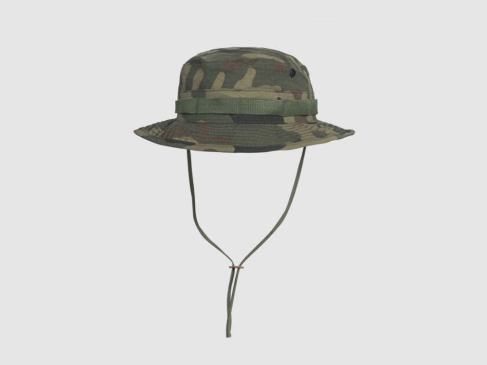 Helikon Boonie Hat PL Woodland with Detachable Neck Protection XL
