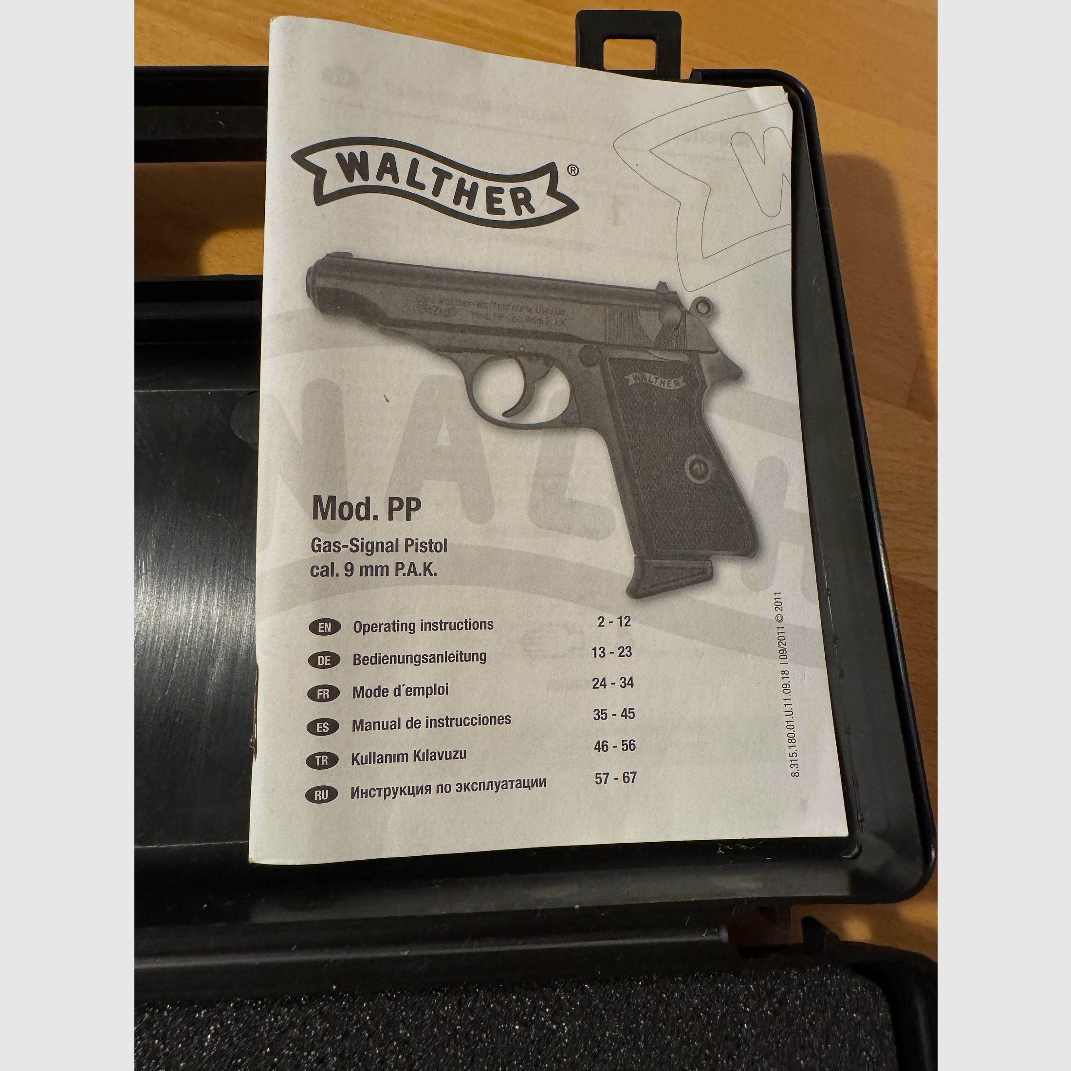Pistola de señal de gas Walther Schreckschuss nueva 9 mm