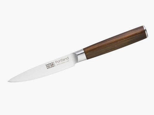 Taylor\'s Eye Witness, PORTLAND Schälmesser 10 cm,, Stahl AISI 420, Griff Walnuss-Effekt