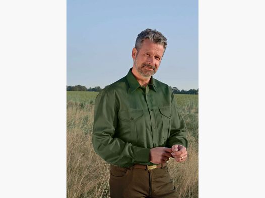 Camicia da caccia con zone di espansione