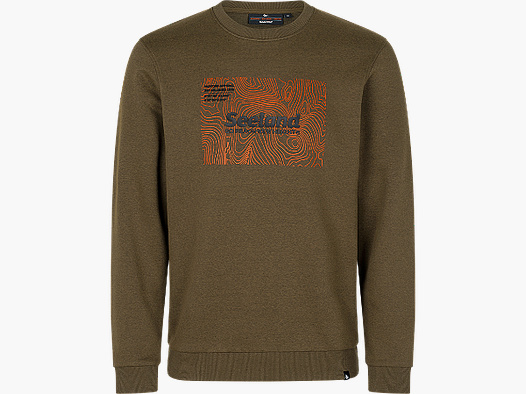 Seeland Pulse Sweatshirt Hommes Olive Foncé Mélangé 3XL
