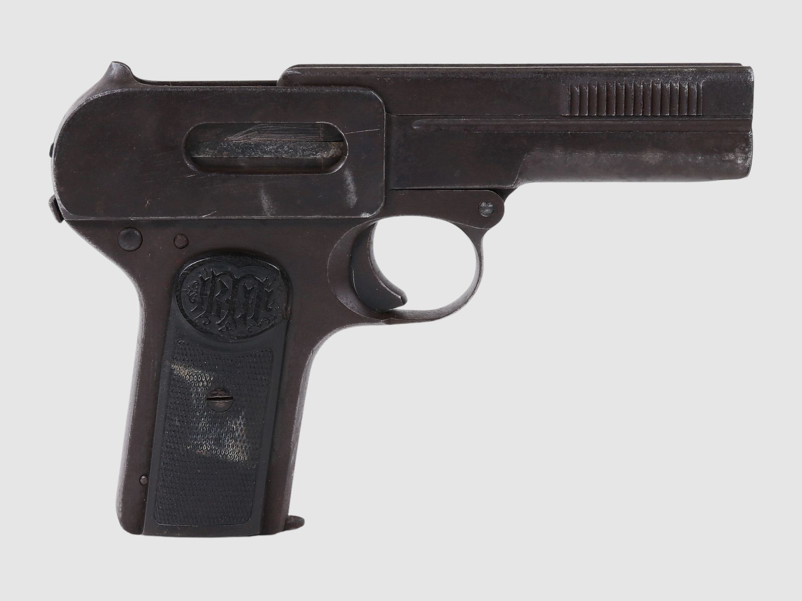 Dreyse 1907 Rheinische Metallwaren & Maschinenfabriken, calibre 7,65mm Browning || Pistola