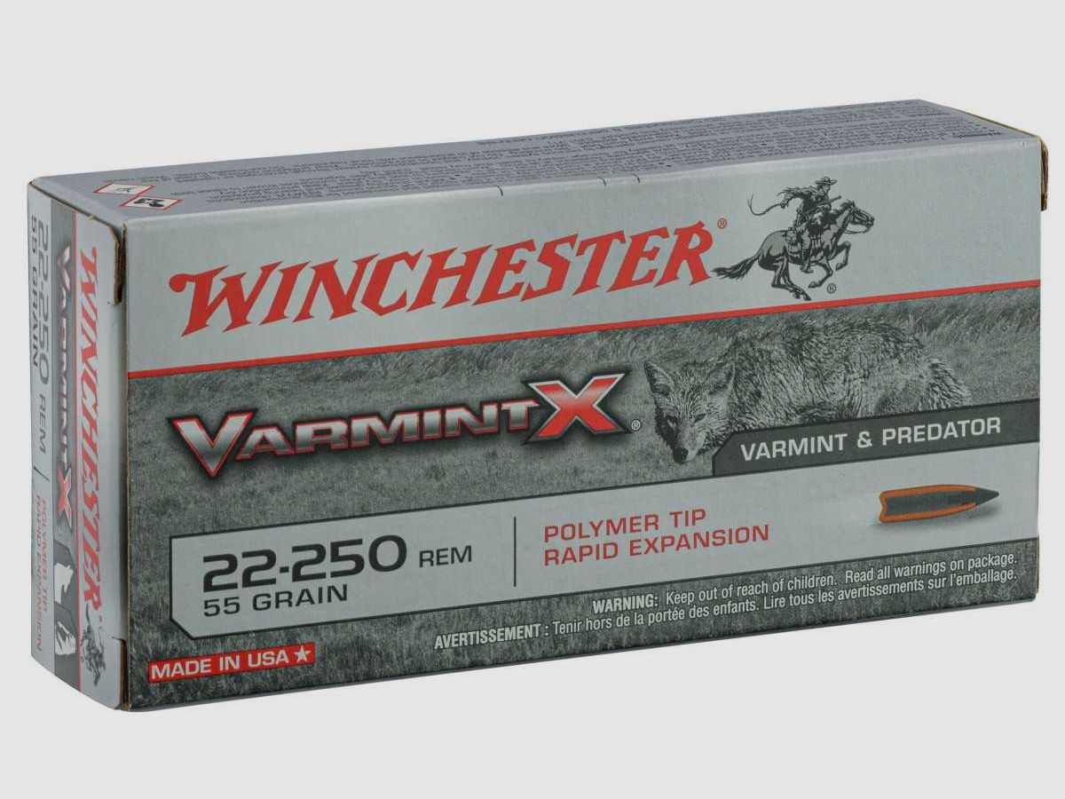 Munition grande chasse Winchester Cal. 22-250 REM, image 3 sur 5