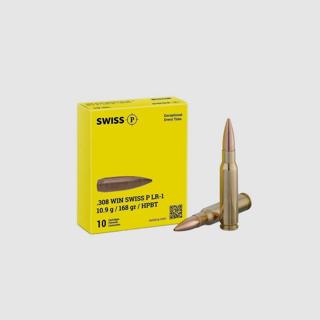 Swiss P LR-1 .308 Win HPBT 10,9 g / 168 gr / 10 Stück