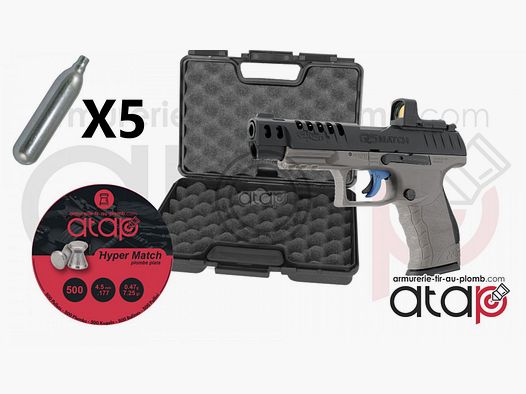 Pack Walther Q5 Match Combo 5" - Pistolet à Plomb