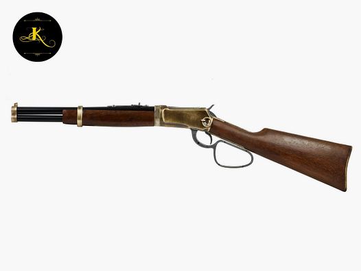 Deko Westerngewehr Kolser Winchester Mod. 92 Carbine USA 1892 voll beweglich LĂ¤nge 82 cm messing