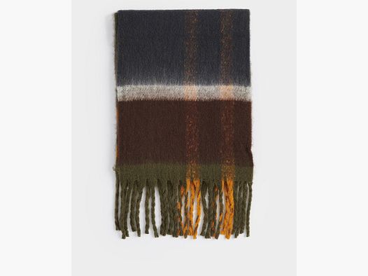 Barbour Isla écharpe en bouclé tartan classic