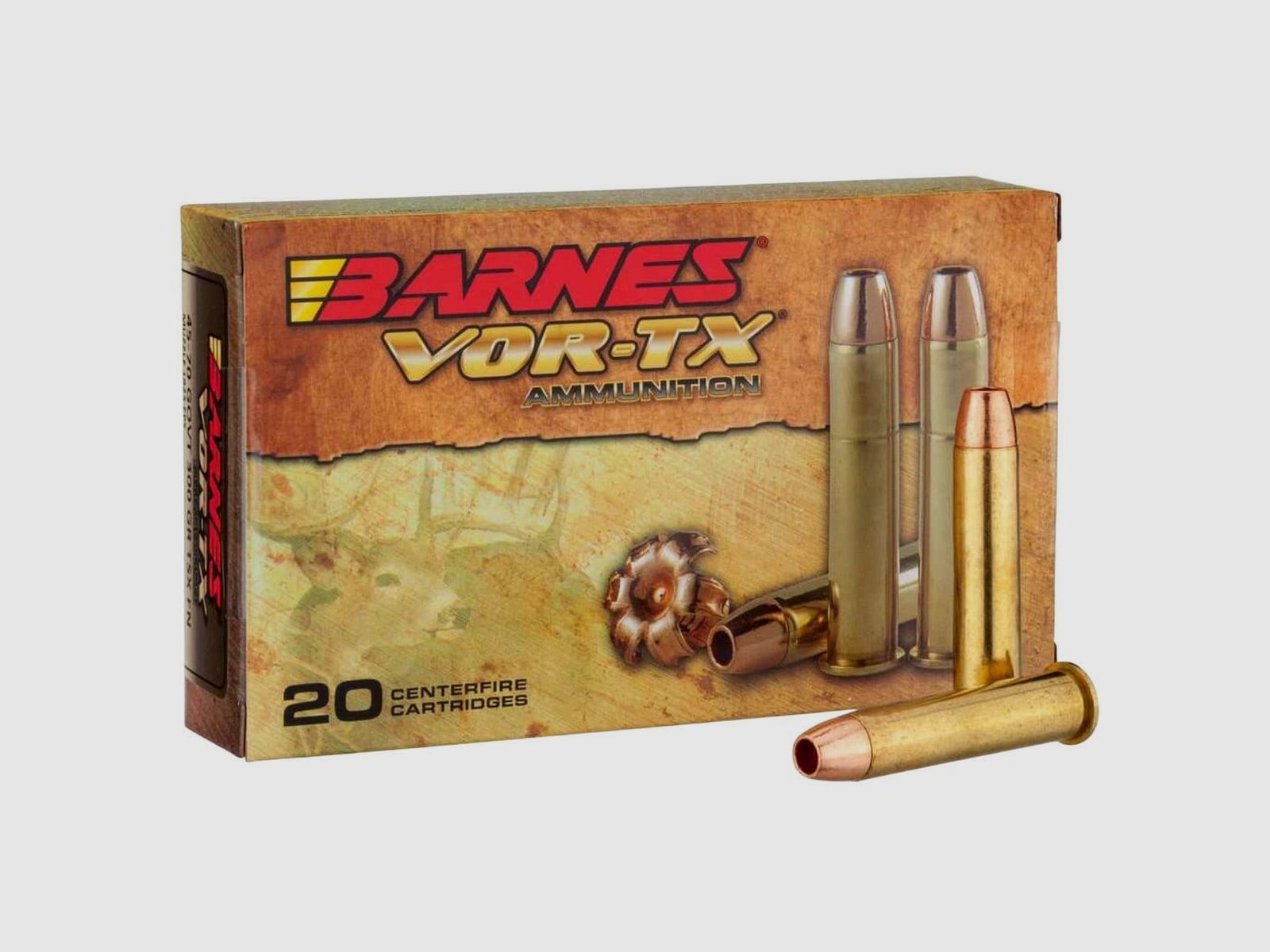 Barnes .45-70 TSX bleifrei 300gr - 20 St.