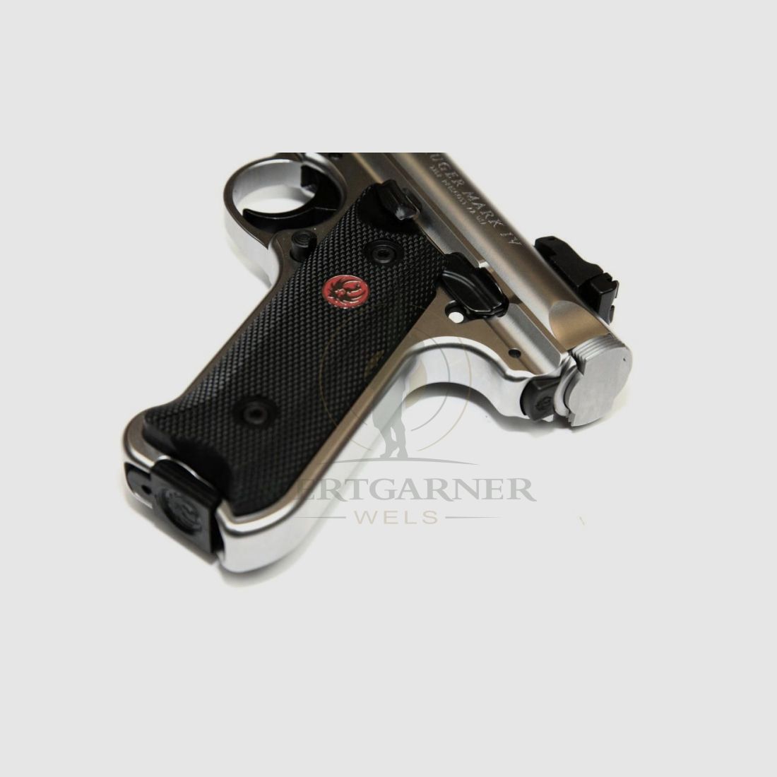 Pistolet Ruger Mark IV Target kal. 22 l.r. stalowy, syntetyczny uchwyt, zdjęcie 7 z 9
