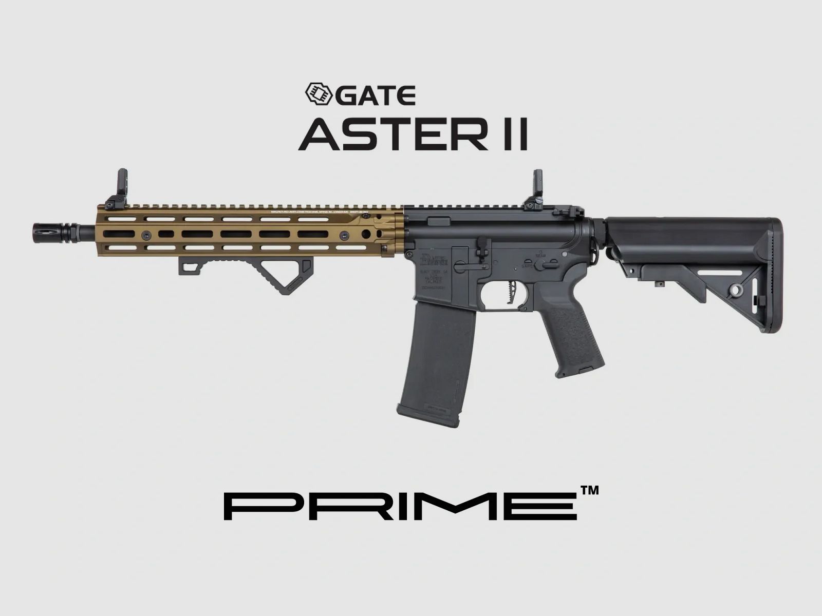 Daniel Defense® RIS III 12,5'' SA-P28 PRIME S-AEG mit ASTERII Bluetooth E.T.U, Dark Matter 27K Brushless Motor und Speedgears (CB)