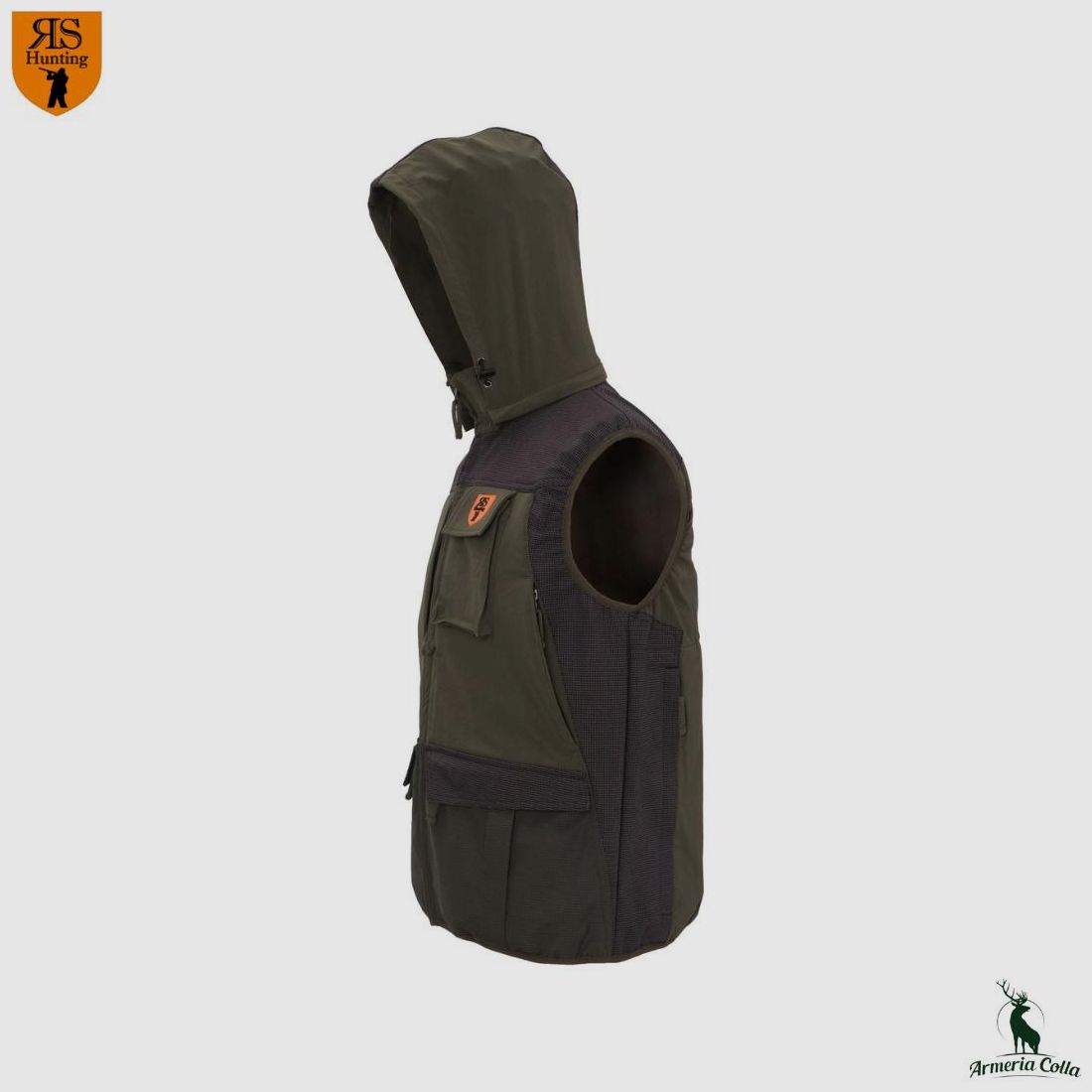 Rs Hunting Gilet col. Verde art. LV601, immagine 3 di 3