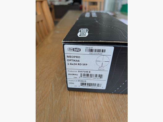 Meopta Optika6 1-6x24 RD SFP vetri per la caccia battuta