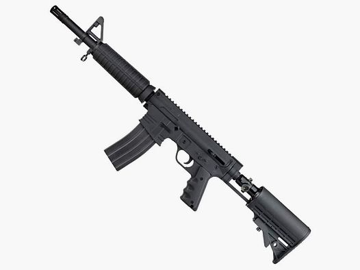 DELTA SIX MFG-Un marcador de paintball Magfed de una sola carga con culata de aire (negro)