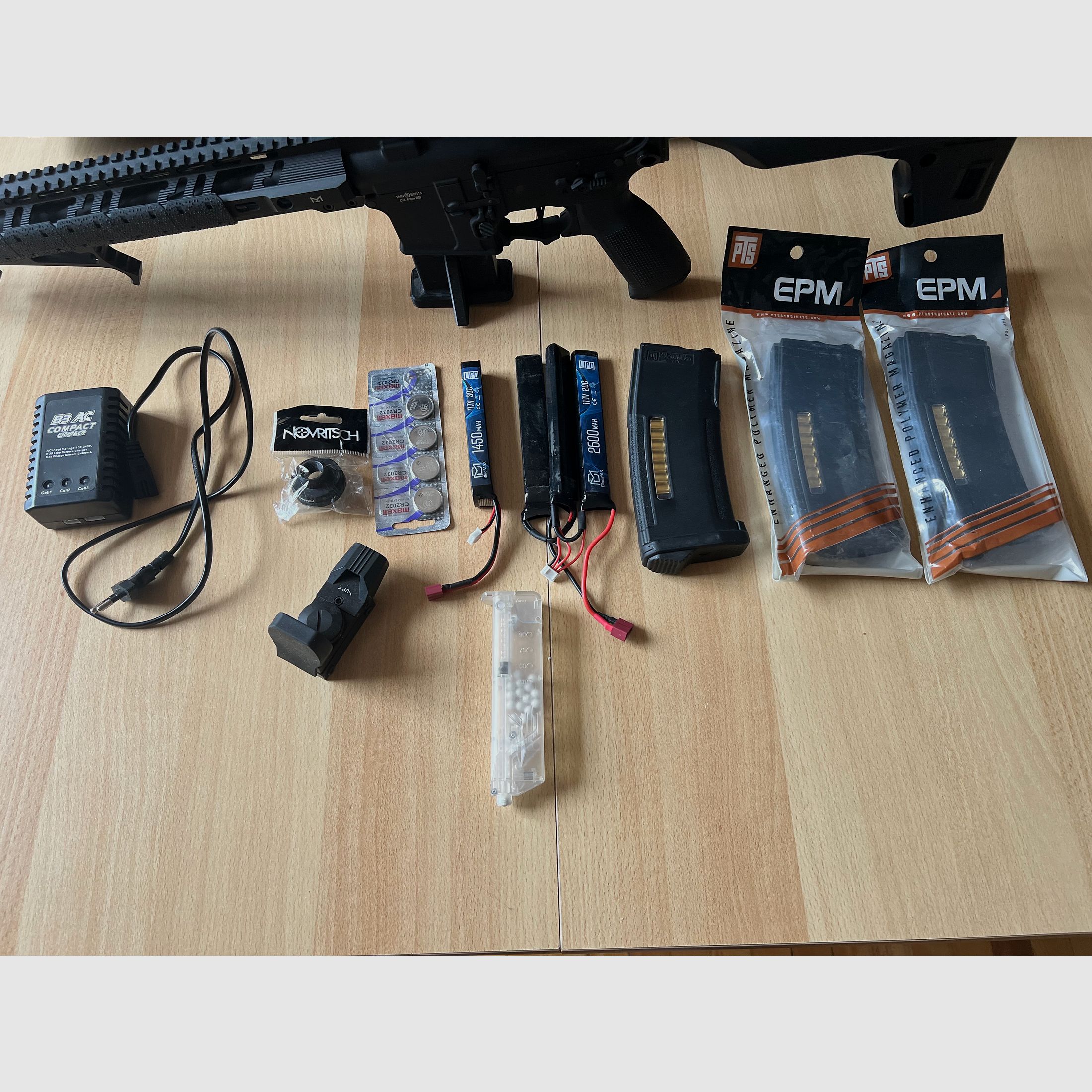 Komplettes airsoft set  novritch ( SSR 15 /SSG 10 / SSX 23)