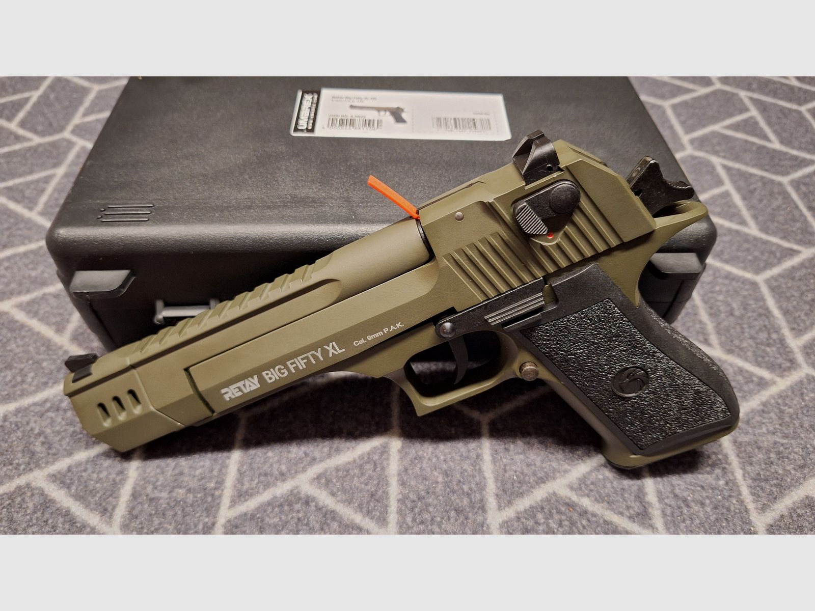 Retay Big Fifty XL Oliv Schreckschusspistole 9mm P.A.K. NEU!