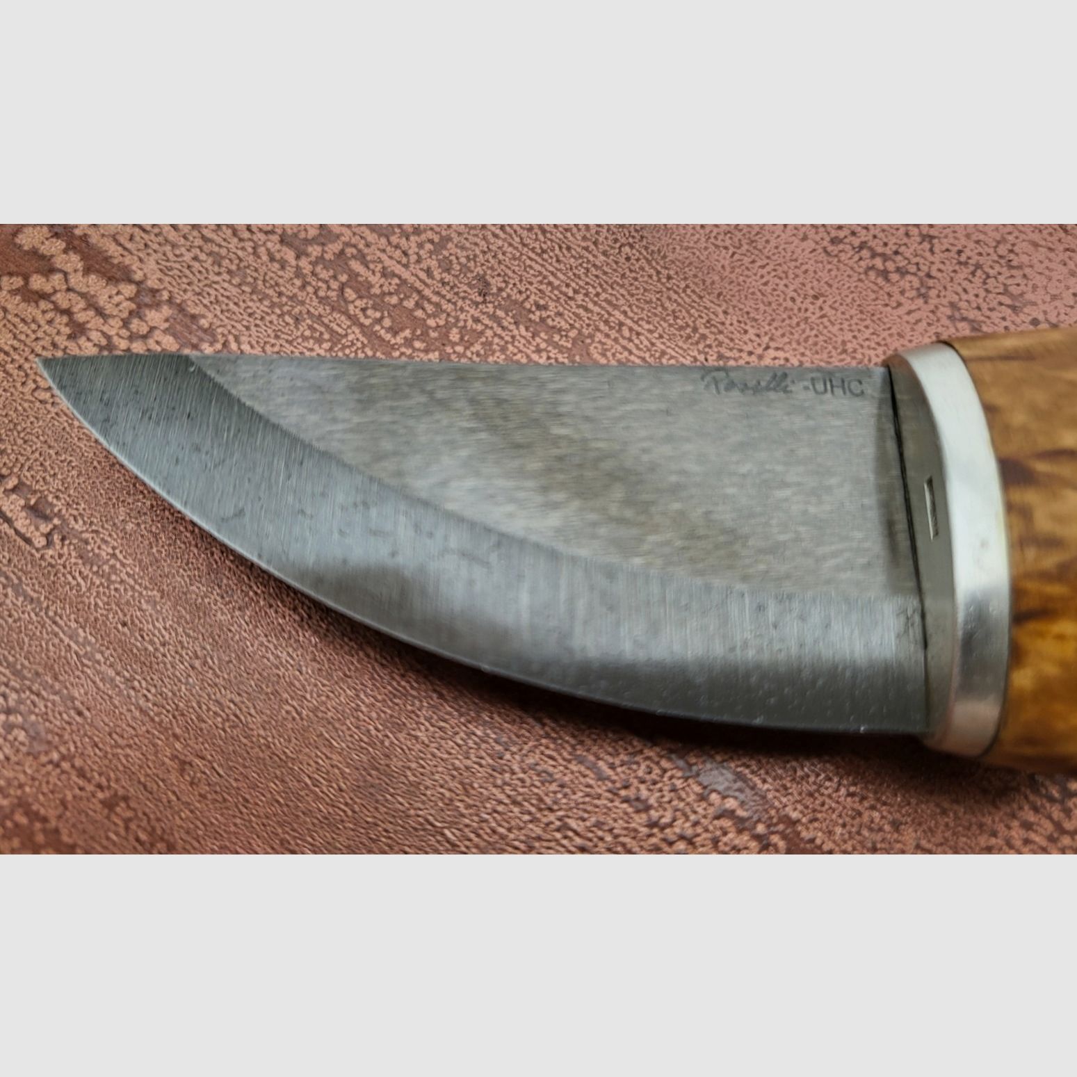 Roselli Grandfather Knife, Wootz Klinge, Silber Ferullen