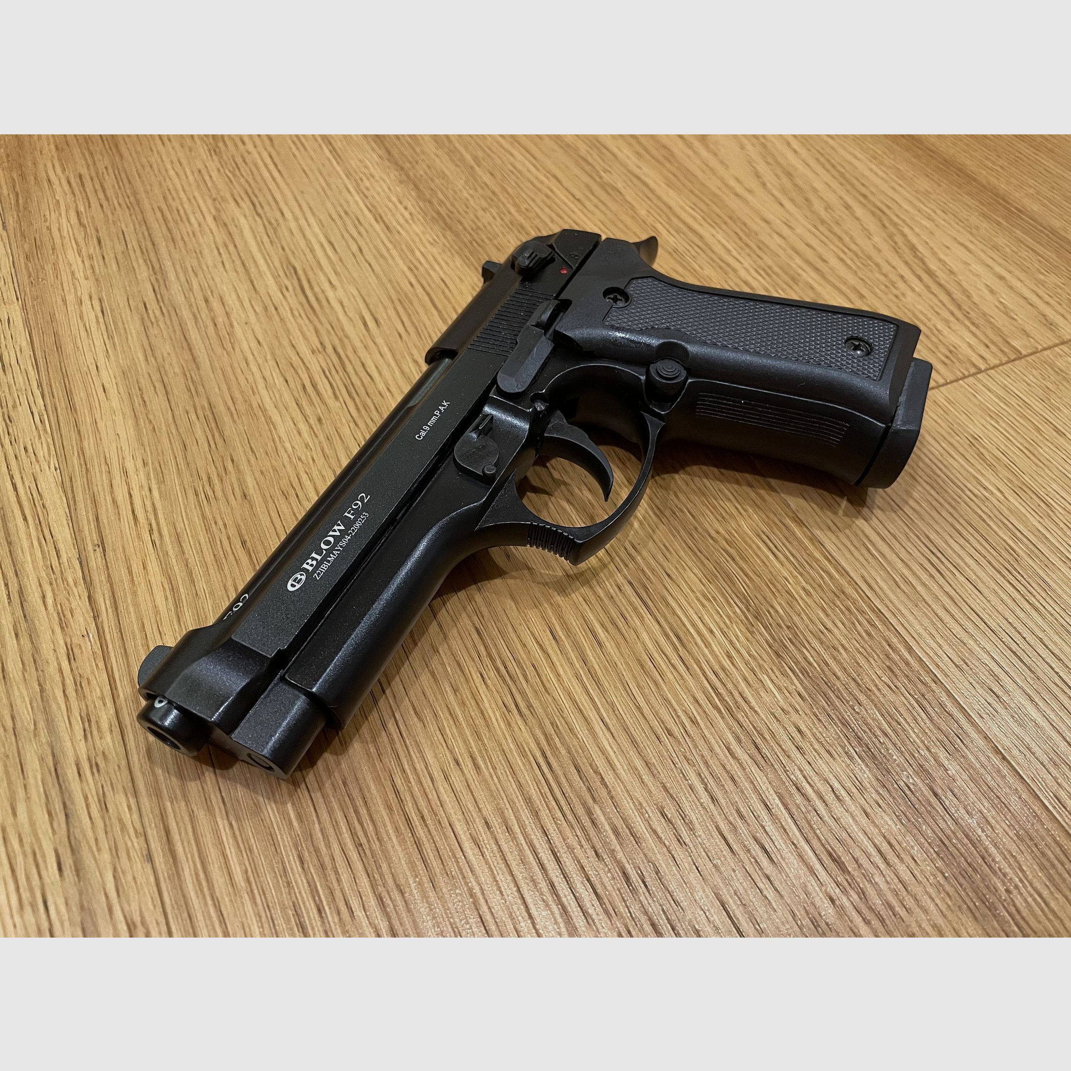 BLOW F92 Black 9mm P.A.K. blank firing pistol Beretta 92F / M9 replica