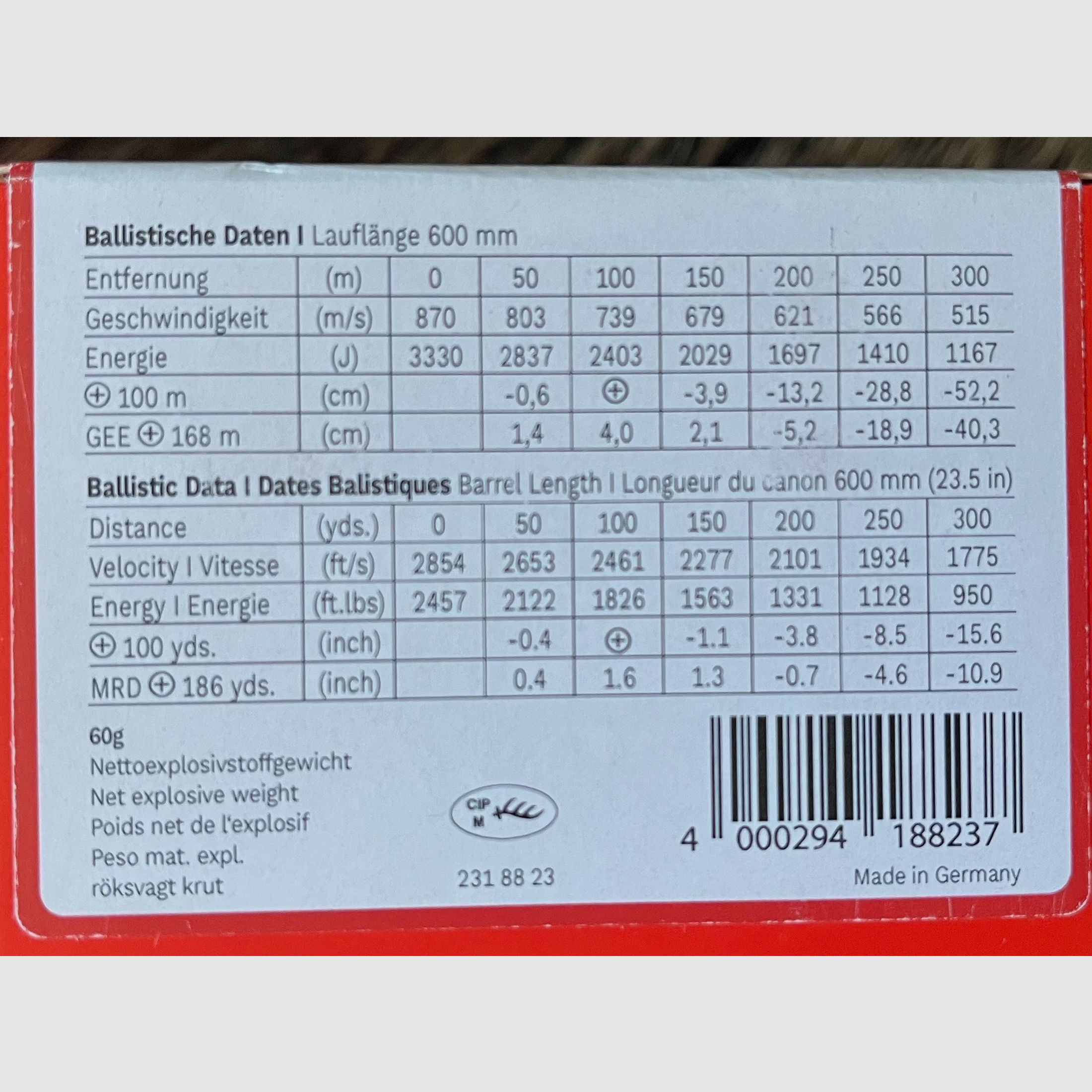 Munitie GECO Zero .308 Win.  ** 7 x 20 OVP **