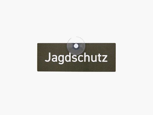 WILDE HILDE Jagdschild mit Saugnapf "JAGDSCHUTZ"