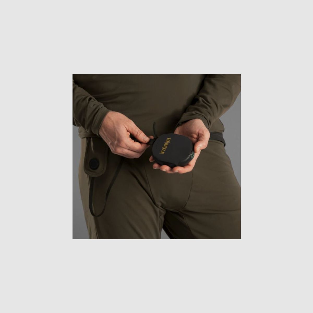 HÄRKILA Heat pantaloni termici Willow Green/ Nero