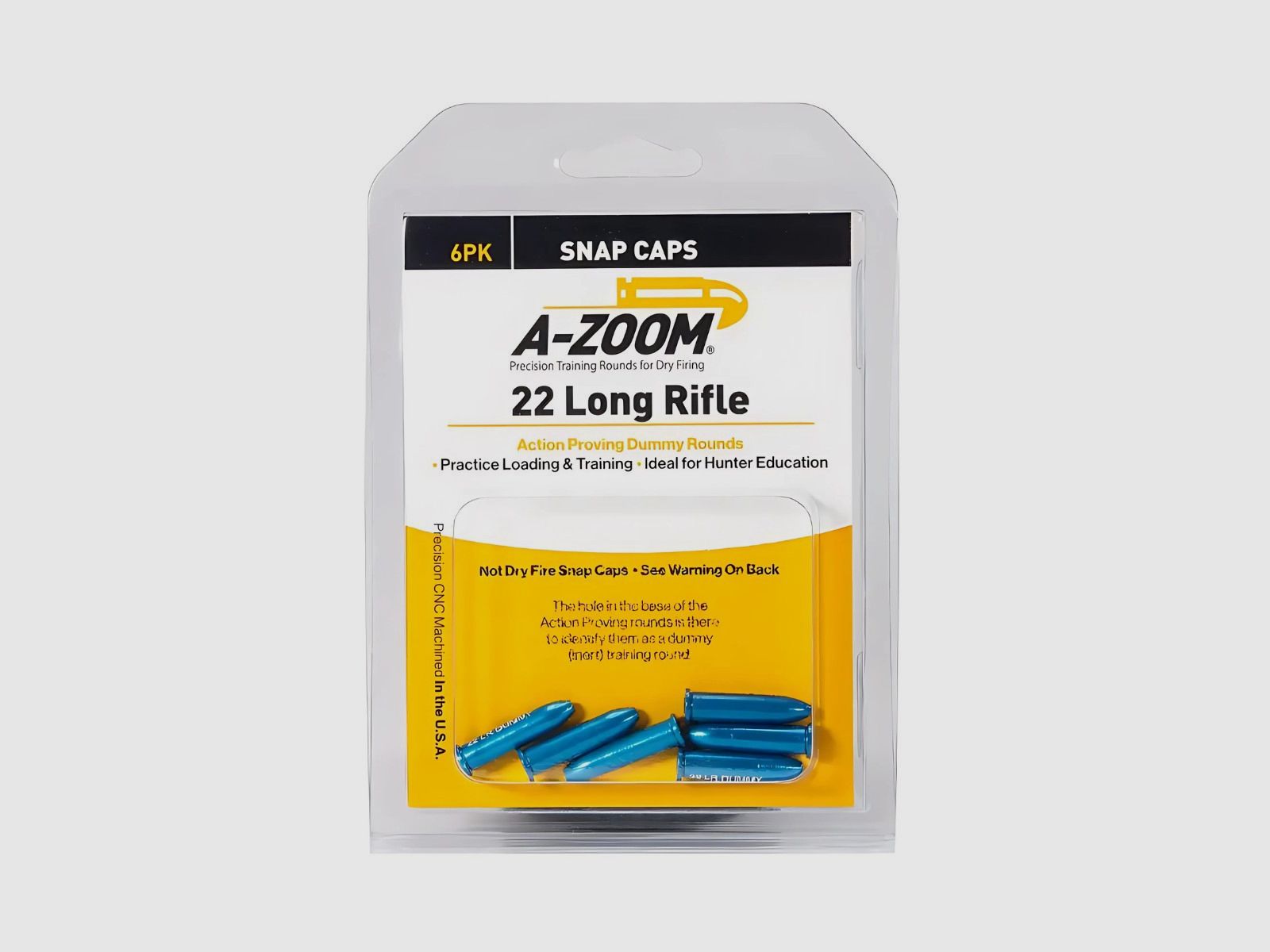 A-Zoom - Trainingsmunitie kaliber 22 LR - Blauw - (6 stuks), afbeelding 2 van 2