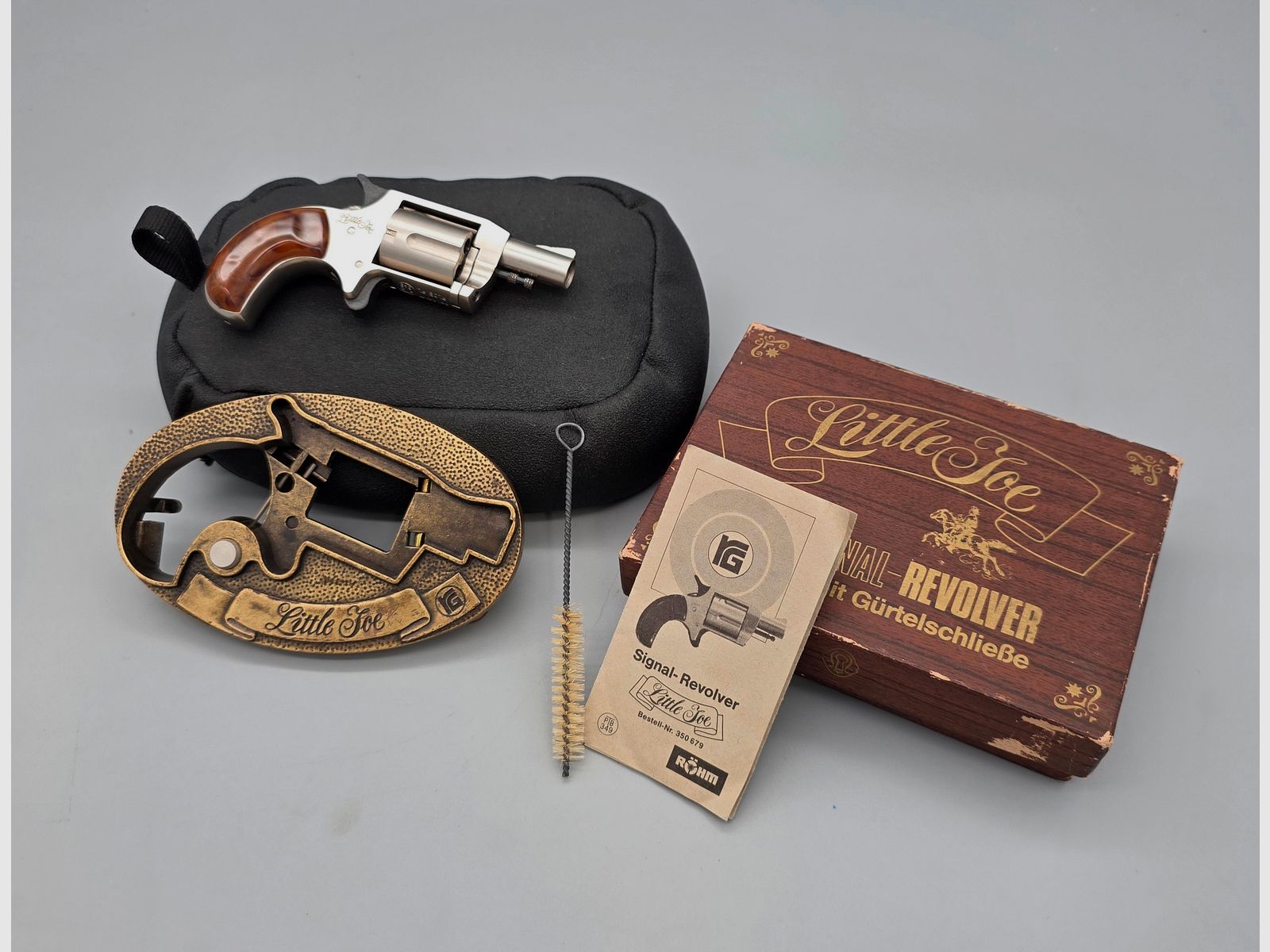 Röhm Little Joe met ceintuurgesp cal. 6mm Flobert in OVP PTB 349