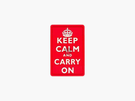 JTG Keep Calm Rubber Patch-Multicolor