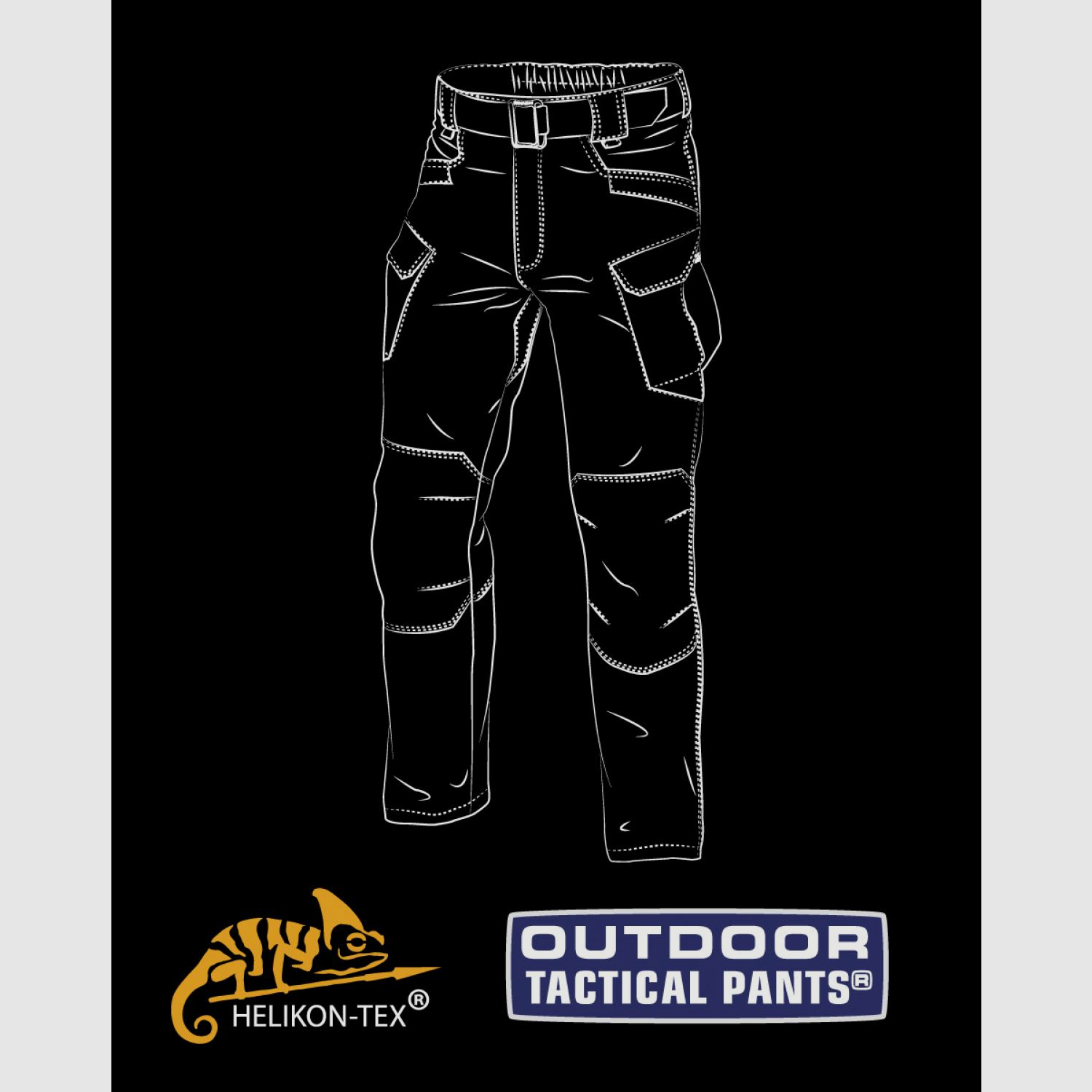 HELIKON TEX OUTDOOR TACTICAL PANTS OTP RAL7013