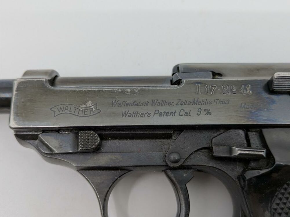 Walther Zella-Mehlis HP Schwedische M/39 mit Regiment ID