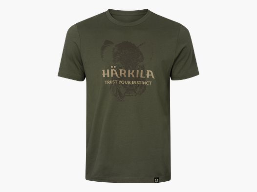 Härkila Wildboar Logo T-shirt Grün