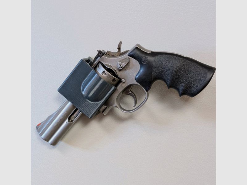 Magnetisches Blockholster für Revolver und baugleiche für Waffenschrank - Zubehör für den Waffenschrank