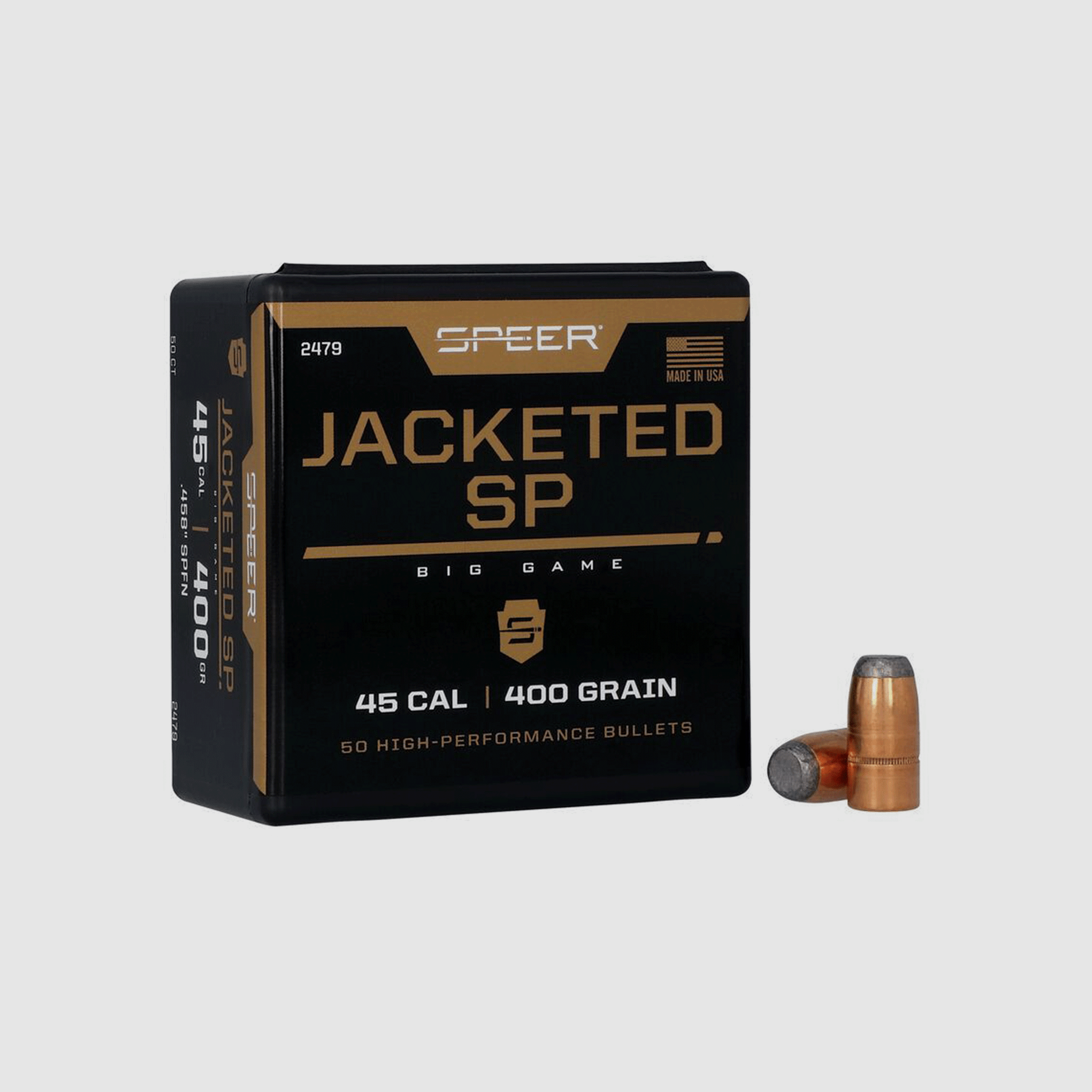 BULLE – SPEER – JACKETED SP | 45 CAL | 400GR .458″ SPFN (50 PCS) -2479