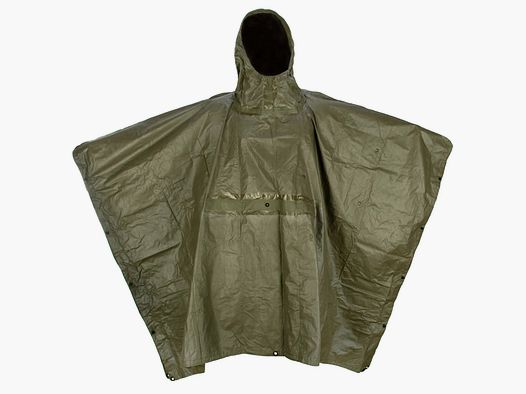 Bundeswehr Original BW Regenponcho oliv gebraucht
