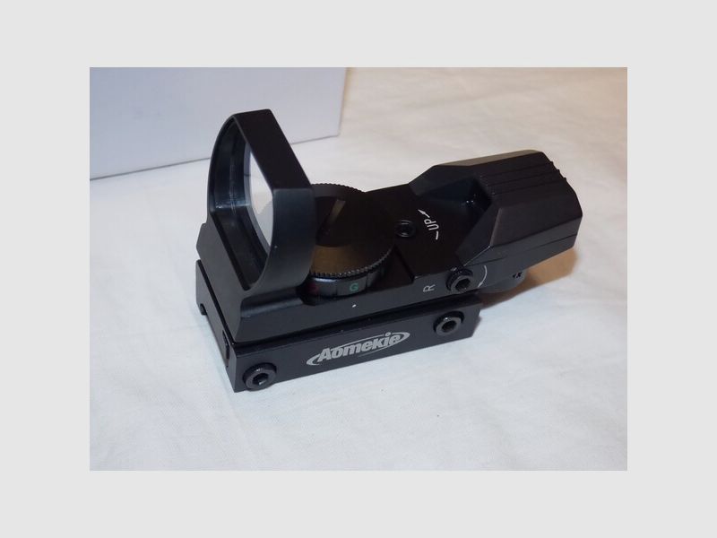 Aomekie Red Dot Visier Leuchtpunktvisier NEU für Luftgewehre Armbrust Softair