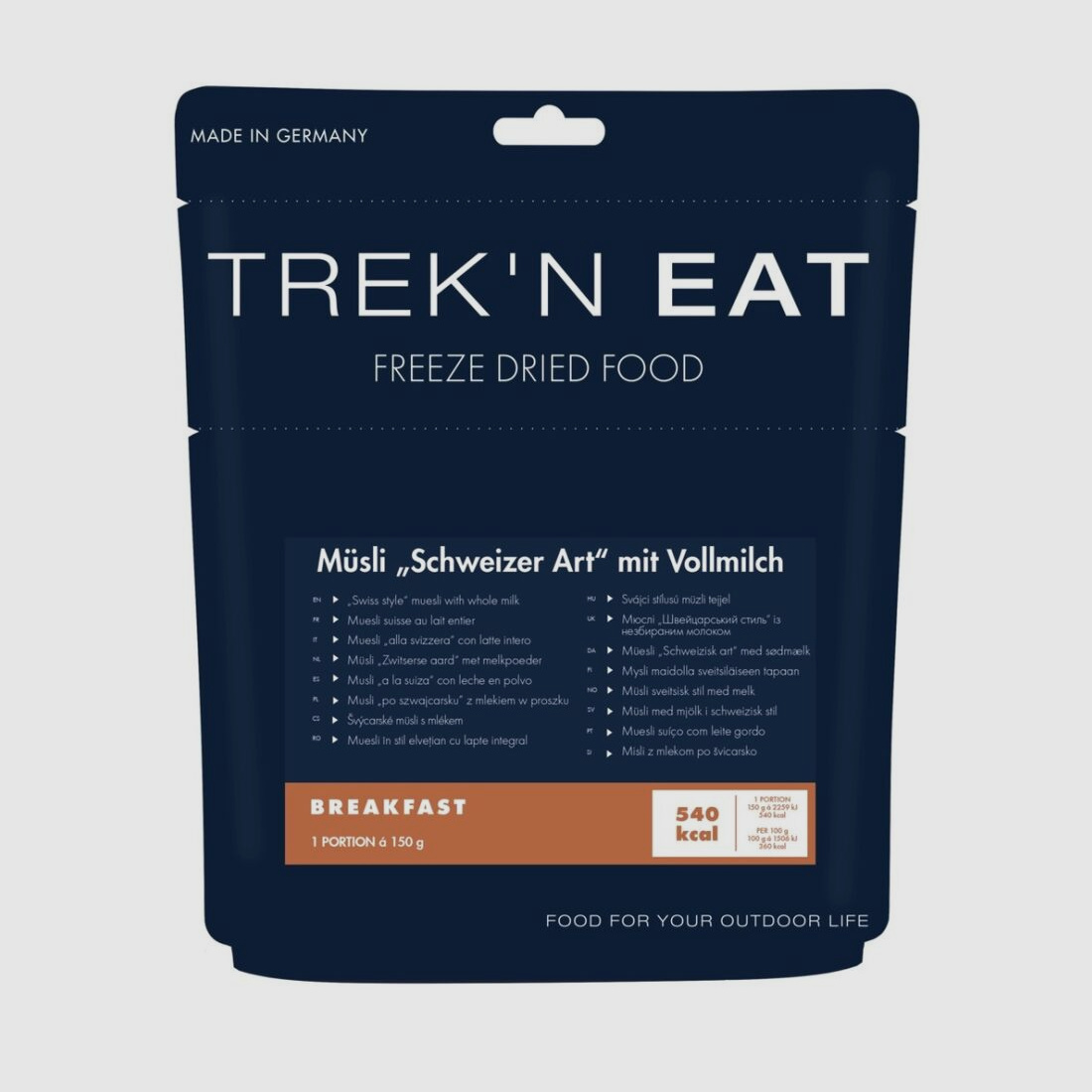TREK'N EAT Müsli Schweizer Art 150g mit Vollmilchpulver
