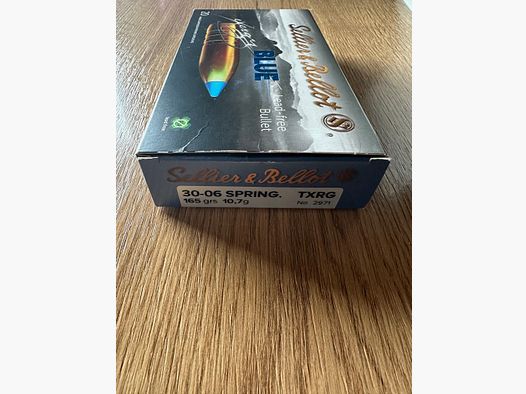 Sellier & Bellot .30-06 Spr. tipped eXergy blue 10,7g/165grs.