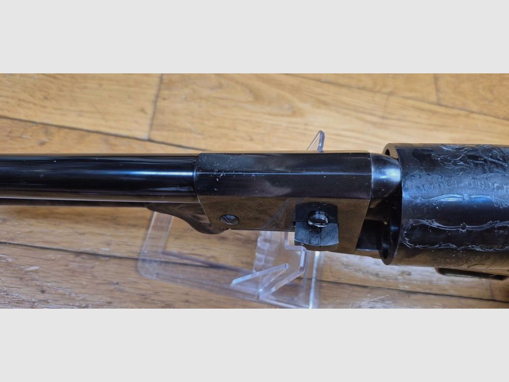 Bellissimo revolver Colt 1847 – Modello Dragoon 1° Modello – Rara variante "USMR" con tamburo – Fabbricazione Uberti – Arma del 1991 – 6 colpi – Cal. .44 – Polvere nera – Buona fabbricazione dei primi anni '90 – Ottime condizioni, immagine 15 di 23
