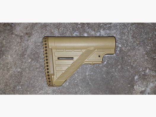 Heckler & Koch Slim Line Stock MR308 RAL8000 | Originalteil | Schulterstütze | Schubschaft | Buttstock